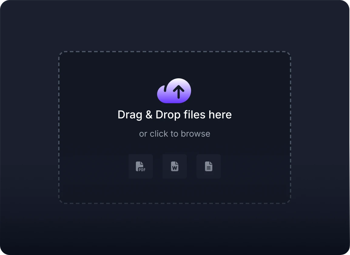 Upload Your Requirements
